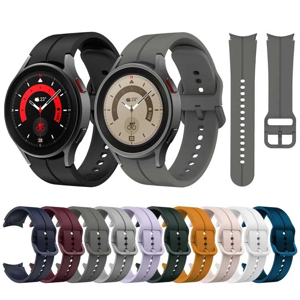 Силиконова Каишка за Samsung Watch 5/4 Pro Active 2 Huawei GT3 Xiaomi