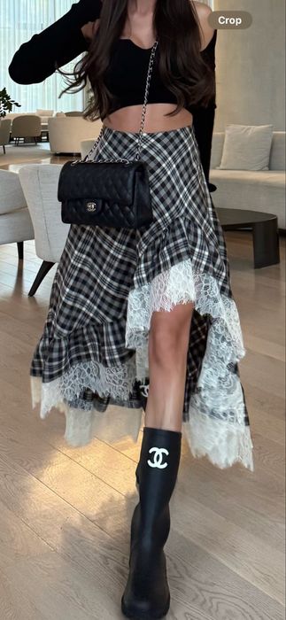 Карирана дълга пола Cliche