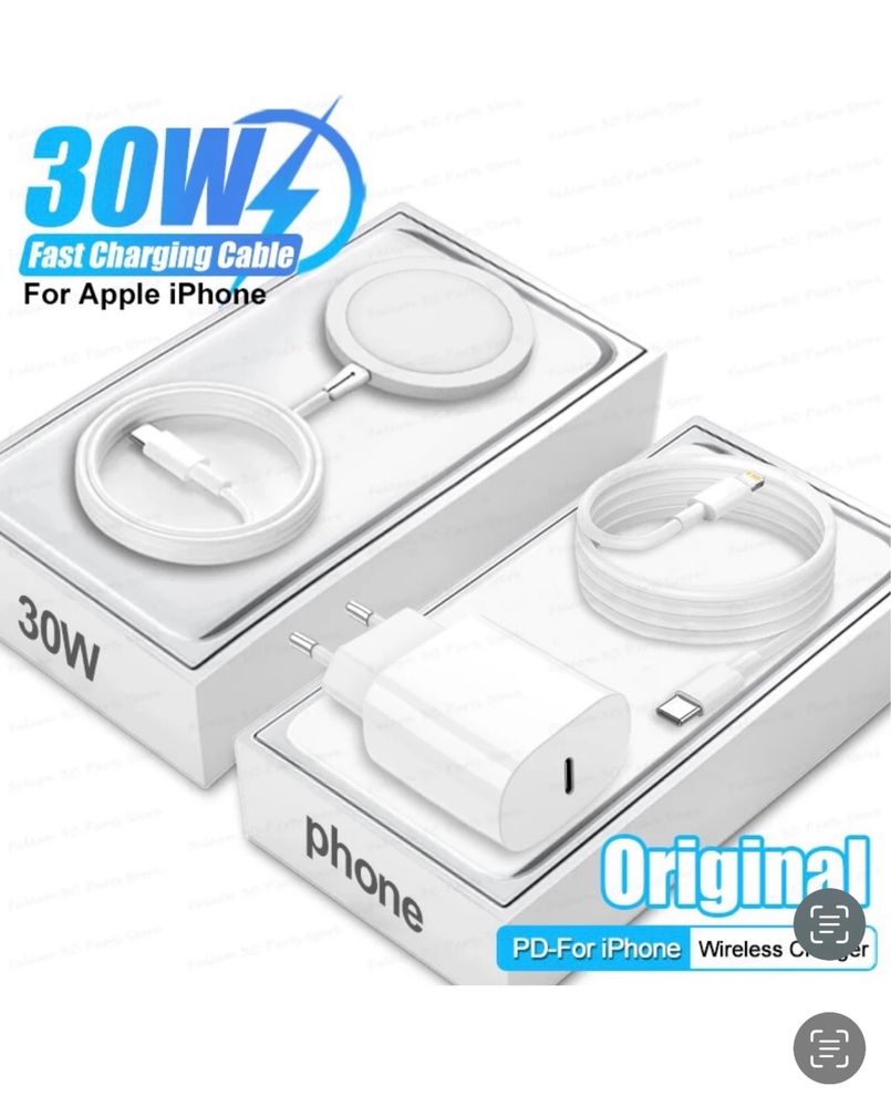 Pachet 3 in 1 Adaptor + Cablu Date + Casti Compatibil Iphone