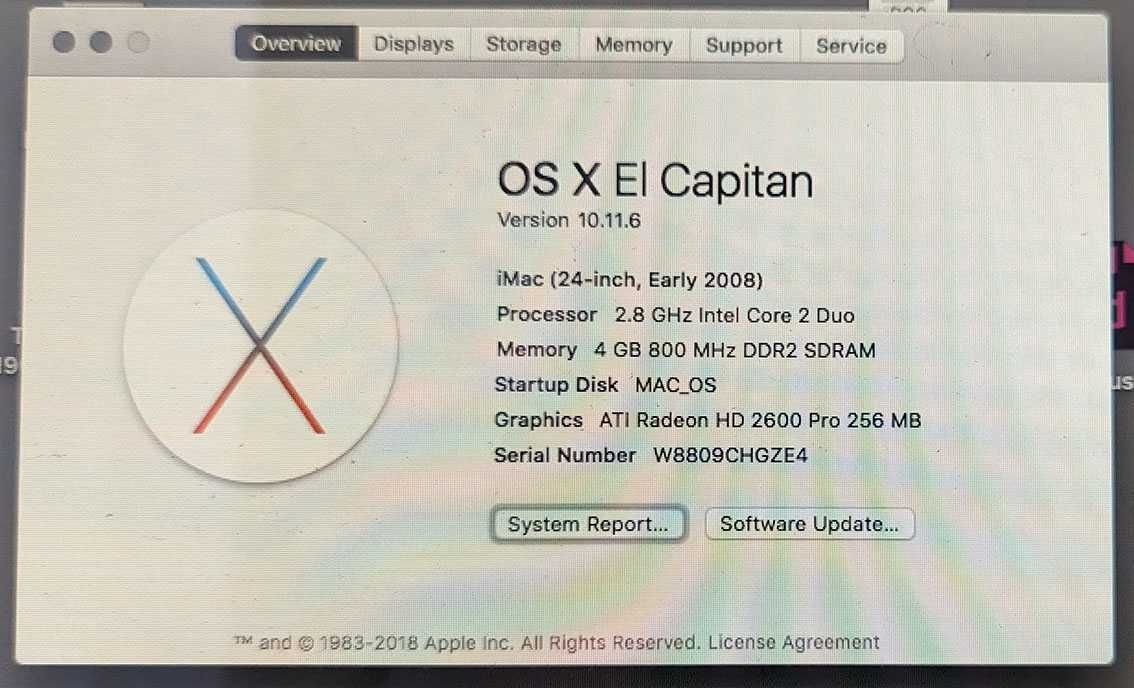 Computer Apple IMac 24 inch