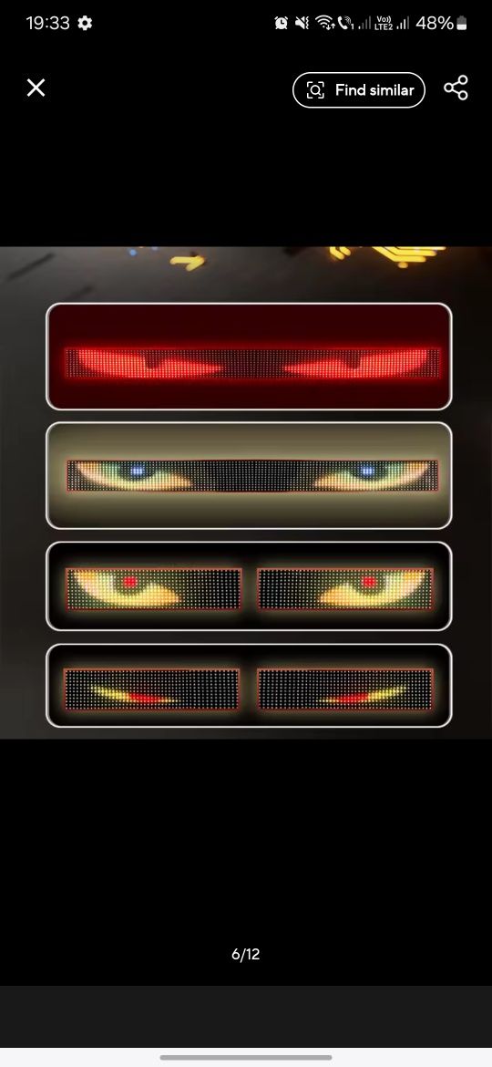 Panouri luminoase LED DEVIL EYE, Camioane, mașini, Magazine