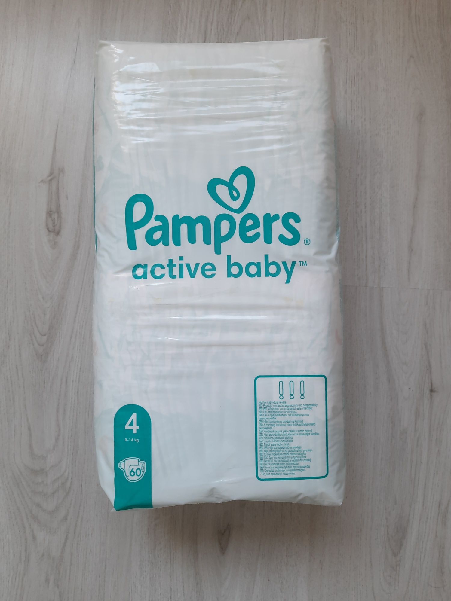 Scutece Pampers Active Baby, Marimea 4, 9 -14 kg pachet 60 buc.