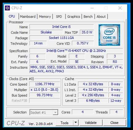 Мини компютър Lenovo M700 Tiny  Intel Core i5-6400T 12gb ssd+hdd