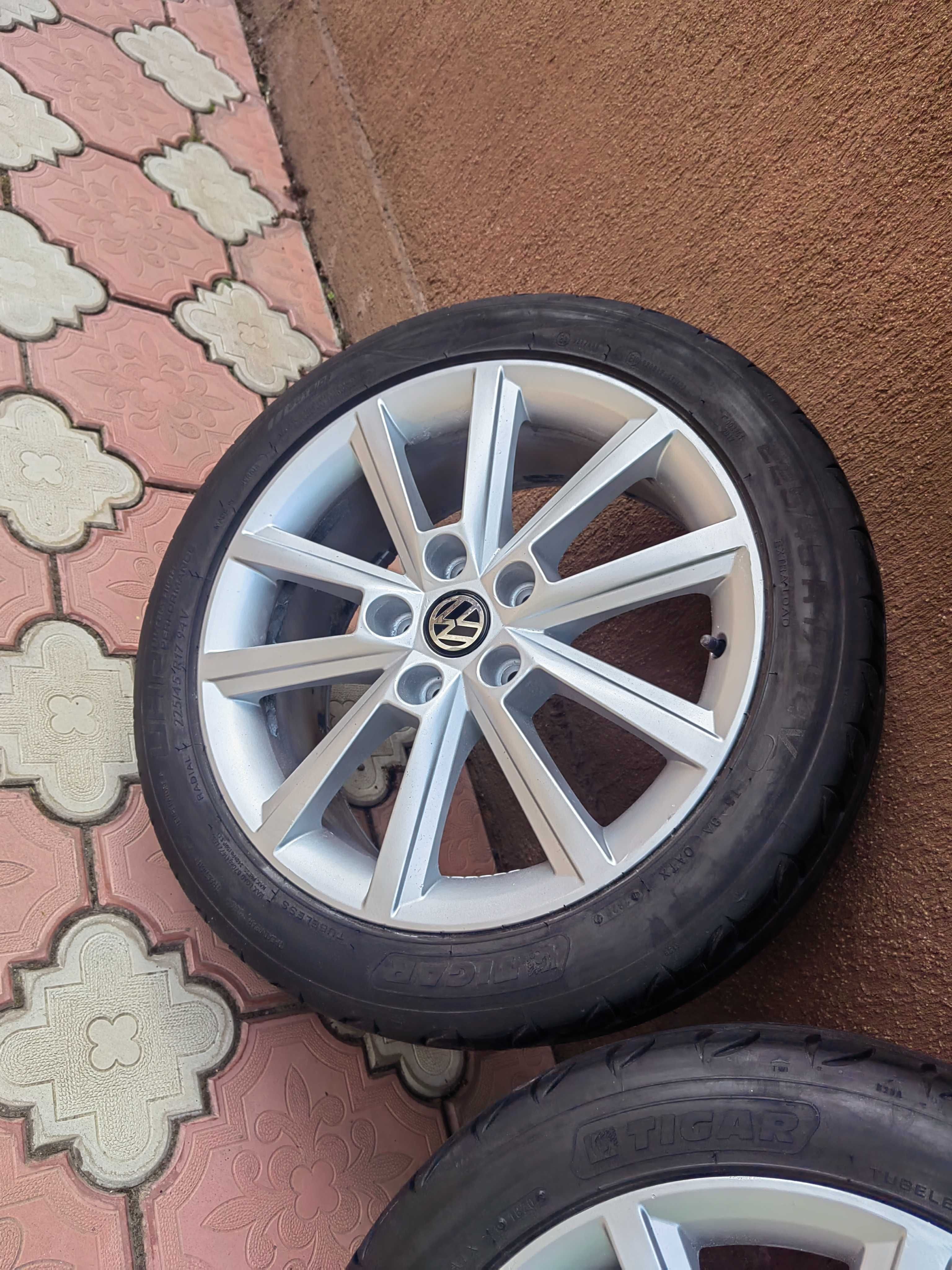 vând jante 17, sau schimb cu 18, vw, 5x112