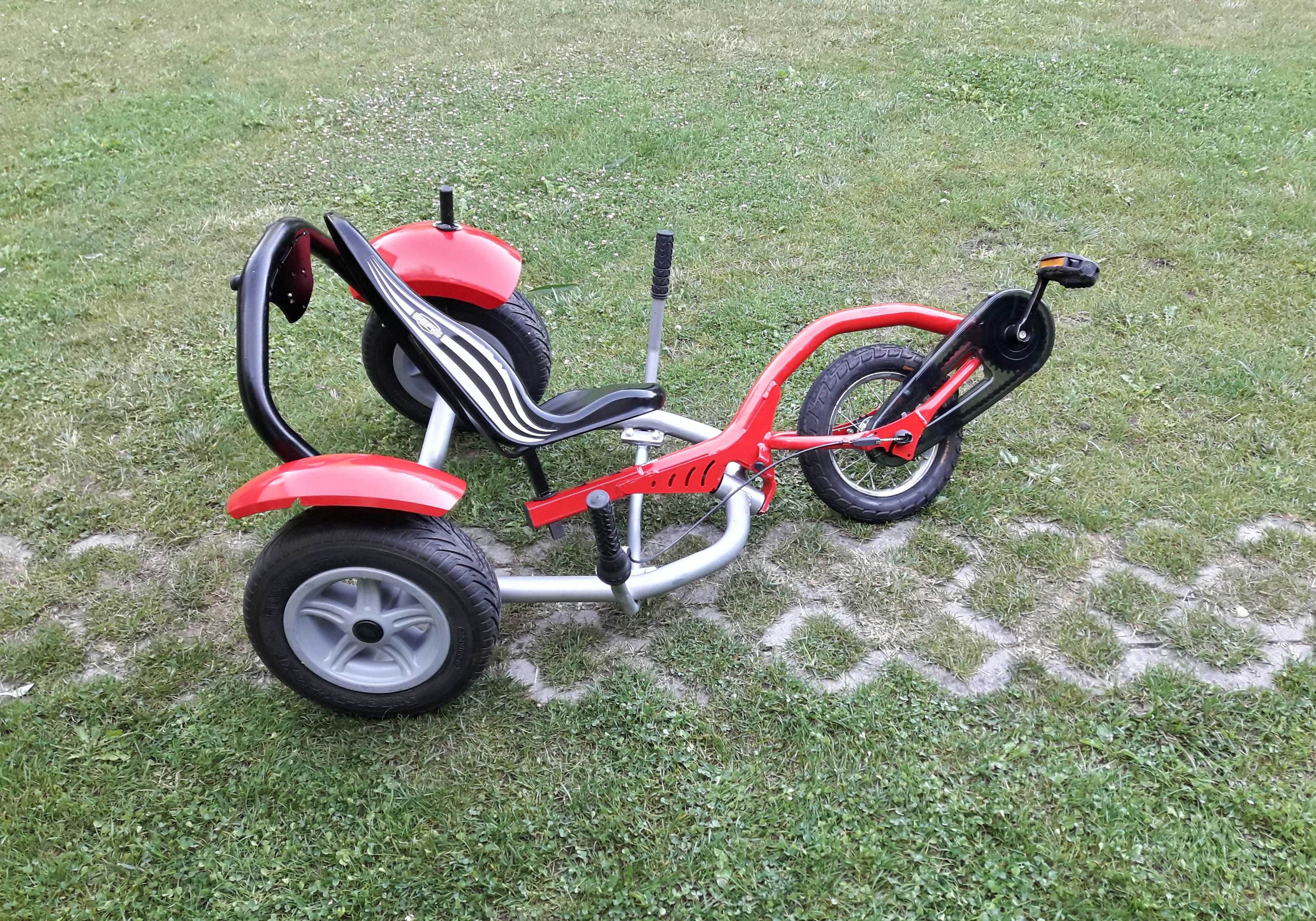 Cart (Kart) cu pedale BERG BalanzBike Extenz XL BFR-3, 3 viteze - roșu