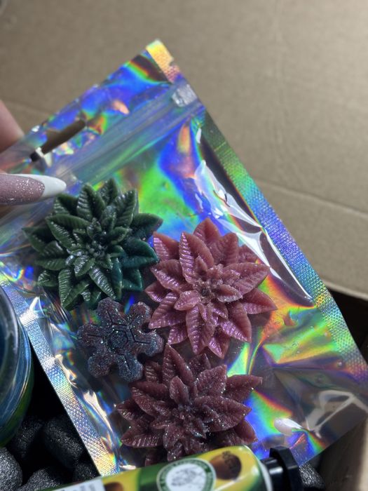 Set cadou aromat – lumânare handmade & wax melts & cremă de mâini