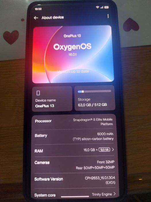 Oneplus 13 16Ram, 512GB Cu Garantie, Husa si Incarcator Supervooc 100W