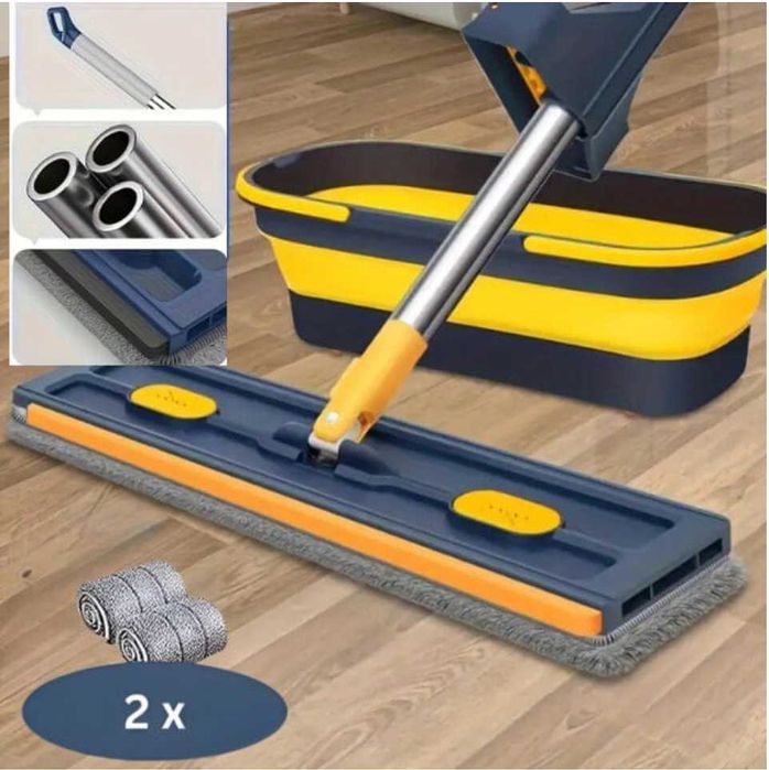 Въртящ Се На 360° Моп с Вградена Изстисквачка За Лесно Почистване