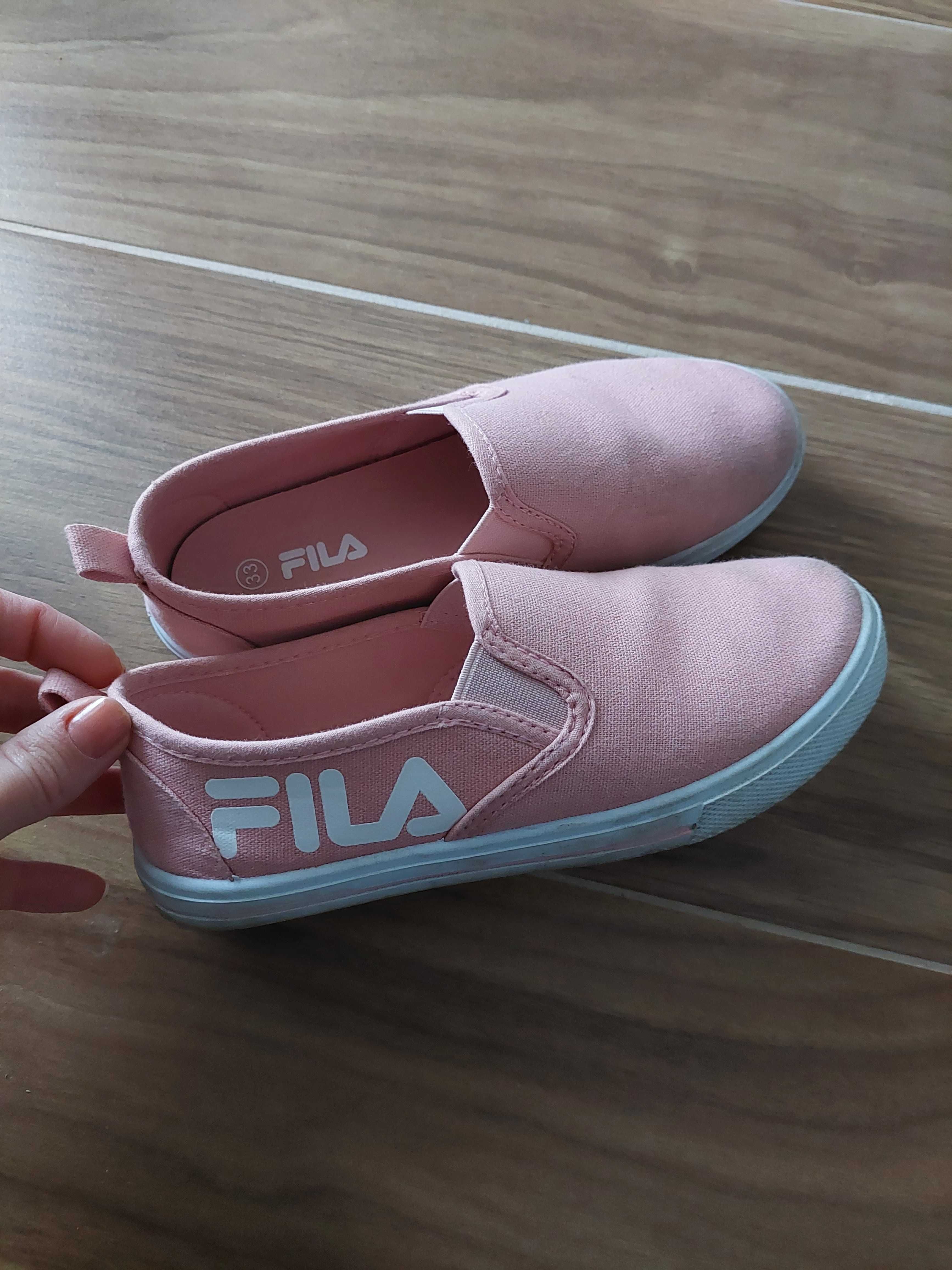 Espadrile roz Fila pentru fetite