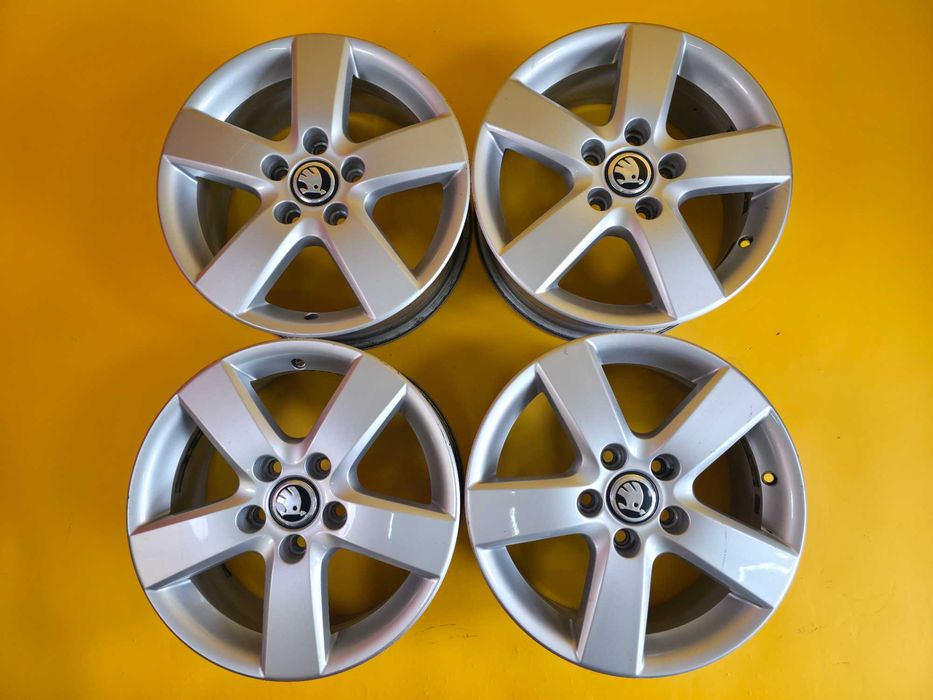 4 Jante Aliaj 5x112 16'' OEM Skoda Octavia Superb Ateca 6.5J ET 50