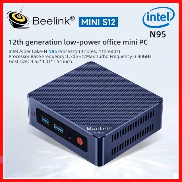 MiniPC MINI S 12th Gen RAM 8+256GB. Ideal Scoala Online, Browsing etc