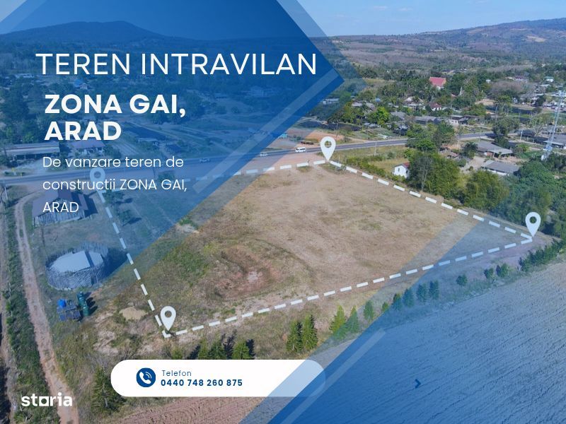 Teren de vanzare - zona Gai, Arad