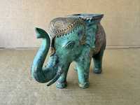 Прекрасна КУХА стара медна фигура на слон , статуетка