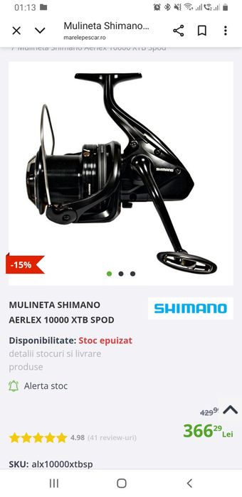 Mulineta shimano - tamburi shimano