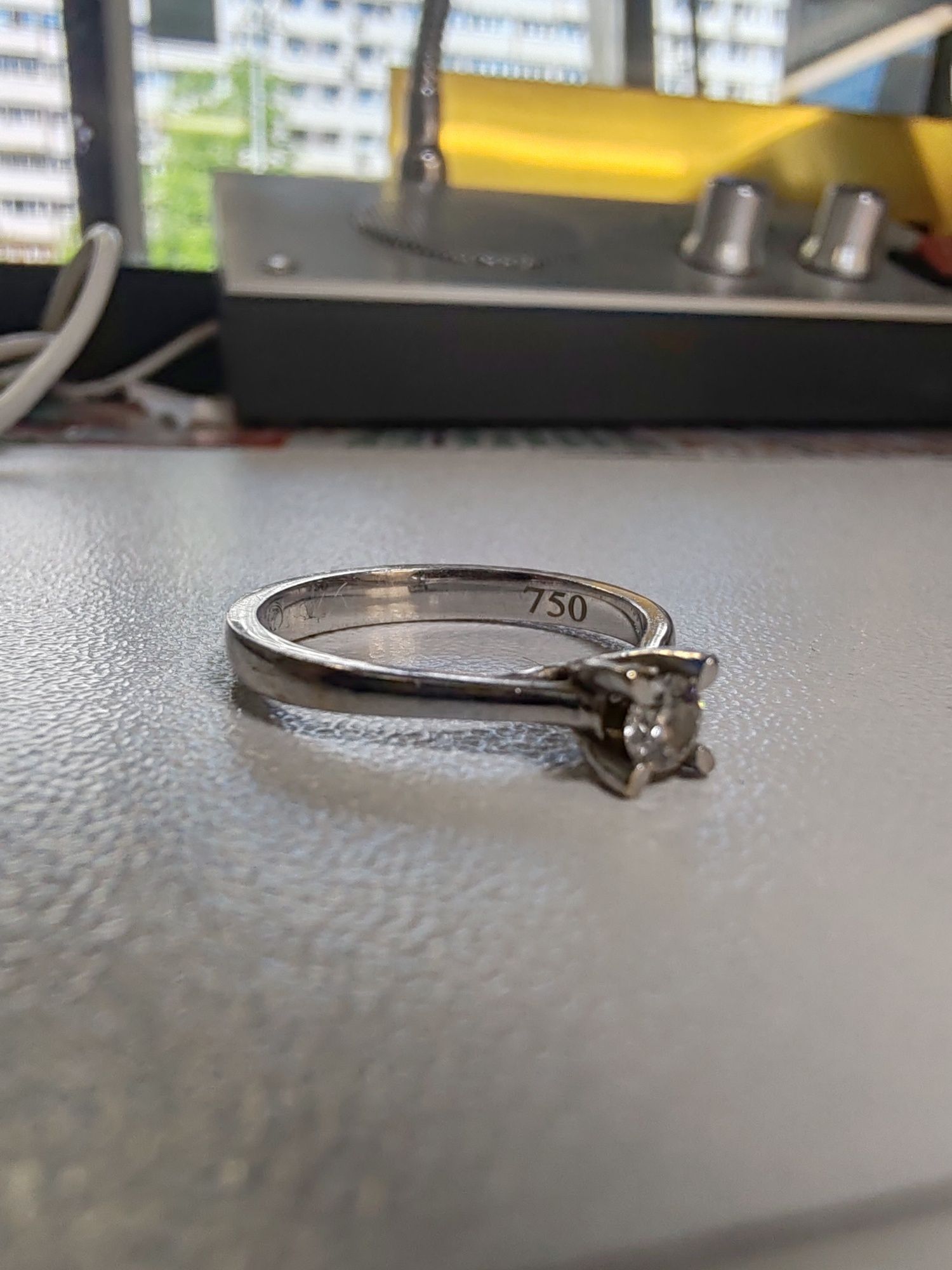 Inel Teilor de logodnă Aur 18k Gr 2,21 diamant CT 0,10 cod unic 430