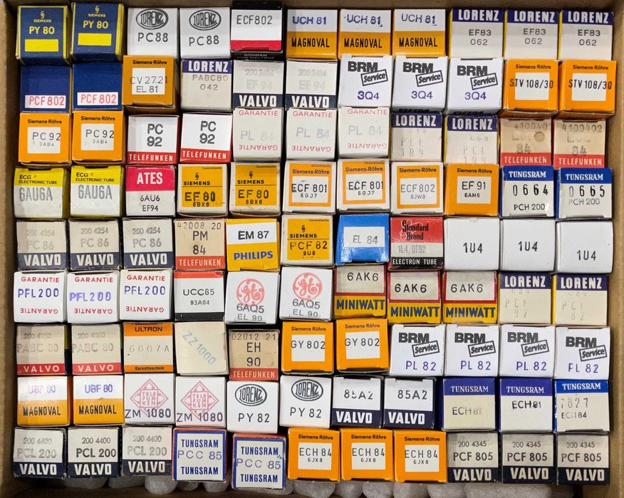 Tuburi electronice lampi audio si radio, noi EL84, ECC83, ECL86, EABC8
