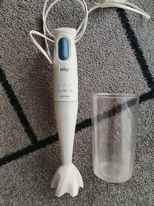 Mixer vertical Braun MQ3000WH SMOOTHIE PLUS, 700 W, Pahar gradat 0.6 l