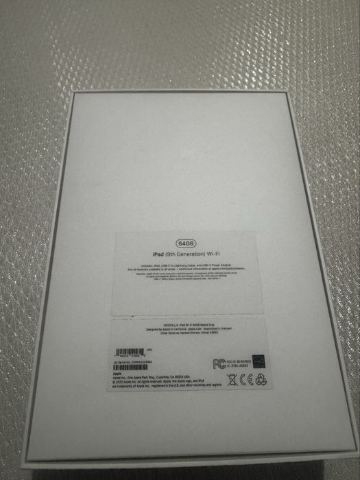 Ipad 9th Generation 64 GB/ Wi-fi Space Grey