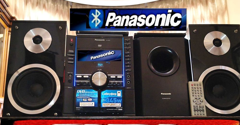 Panasonic музыкальный центр Bluetooth АУКС/CD/Tape/Fm/ сабвуфер