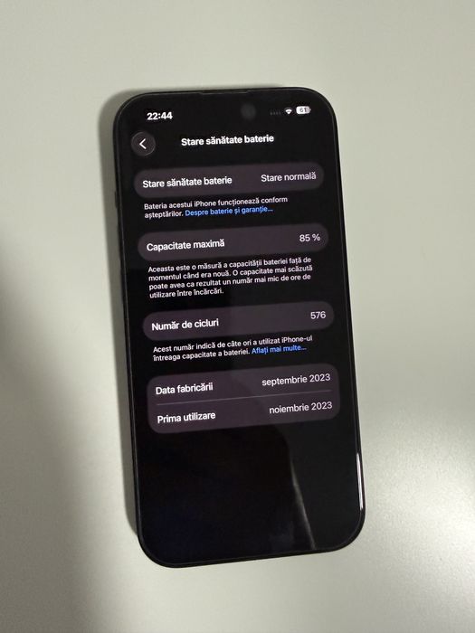Iphone 15 black, garantie decembrie 2025