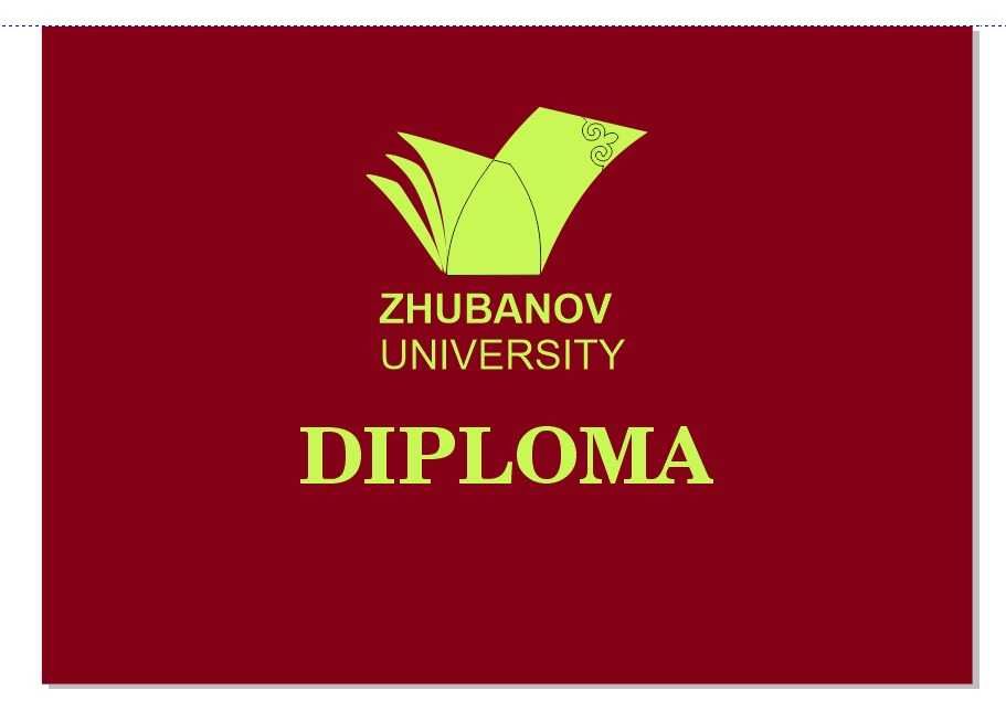 Zhubanov диплом diploma корочка обложка отправка жубанов ЖУ Жуба АРУ
