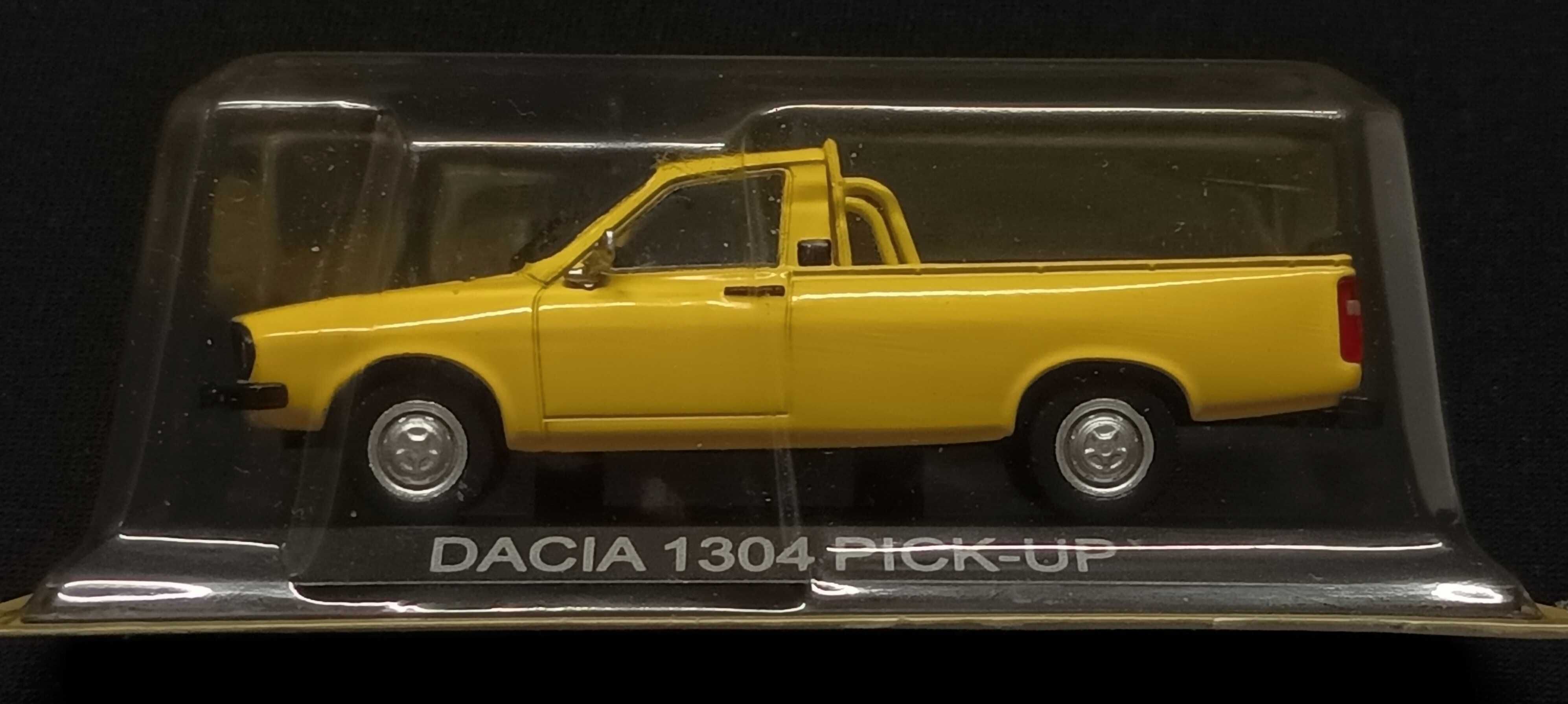 Macheta Dacia 1304 pick-up 1:43, sigilata, cu revista