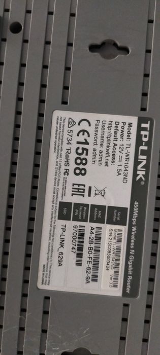 Router tplink modele:Router tplink model:WRT-1043ND,WRT-WDR3600,TL-WR1