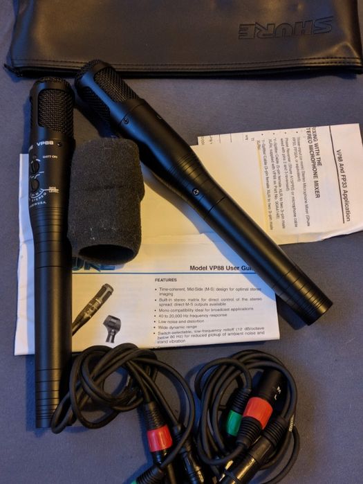 2x Microfon Shure VP88 - Stereo Condenser Microphone