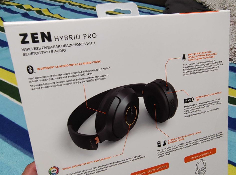 Căști Creative Zen Hybrid Pro – noi, sigilate, în cutie originală