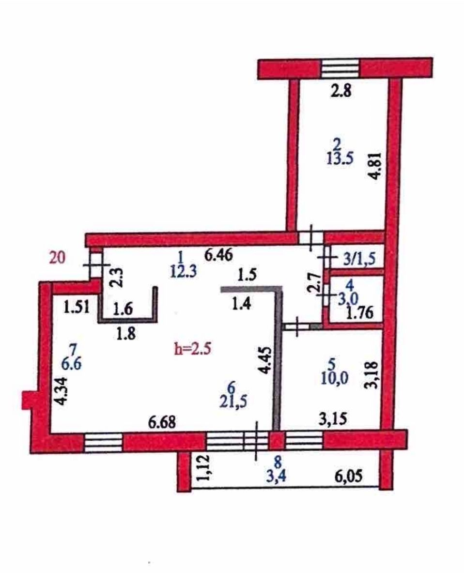 Продам 3х комн с новым ремонтом и мебелью.