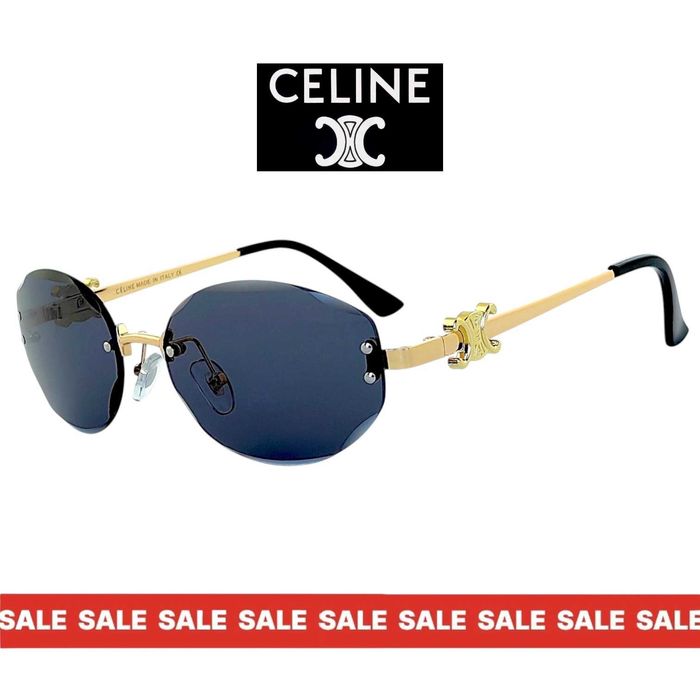 Celine дамски слънчеви очила 2026 с нарязани стъкла и UV400 Защита