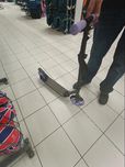 Trotinetă Mid 7 cu cric Negru-Mov - produs resigilat (nou) Decathlon