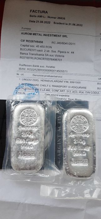 Lingou Argint Pur 500 gr Germania