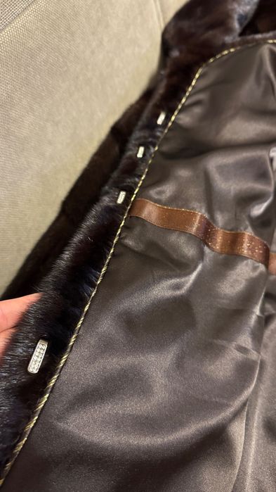 Палто от норка.L/XL.Визон.Яке от норка.Естествена кожа с косъм.