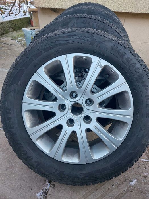 Джанти със зимни гуми за Мерцедес В клас 195/65/15