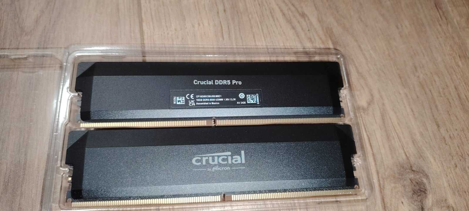 Рам памет Crucial Pro Overclocking BLACK 2x16GB 32GB 6000Mhz DDR5