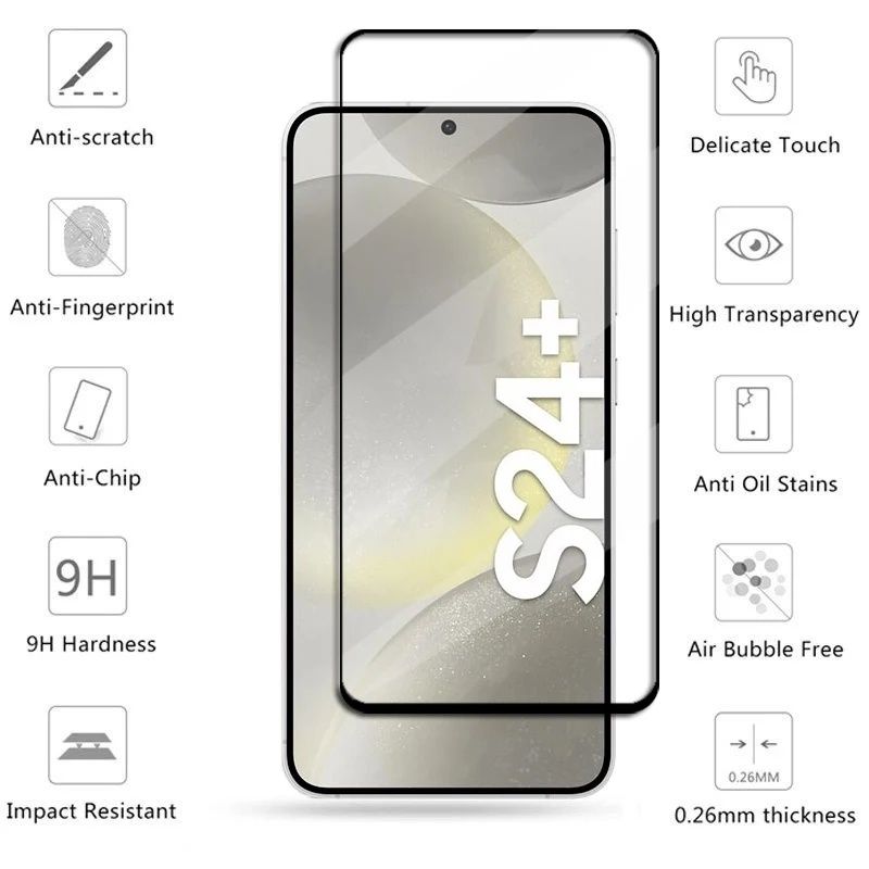 5D Стъклен Протектор за Целия Дисплей за Samsung Galaxy S24 / S24+
