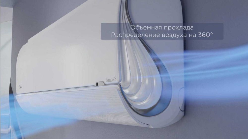 Кондиционер Midea Breezeless 12- комфорт без сквозняка и чистый воздух