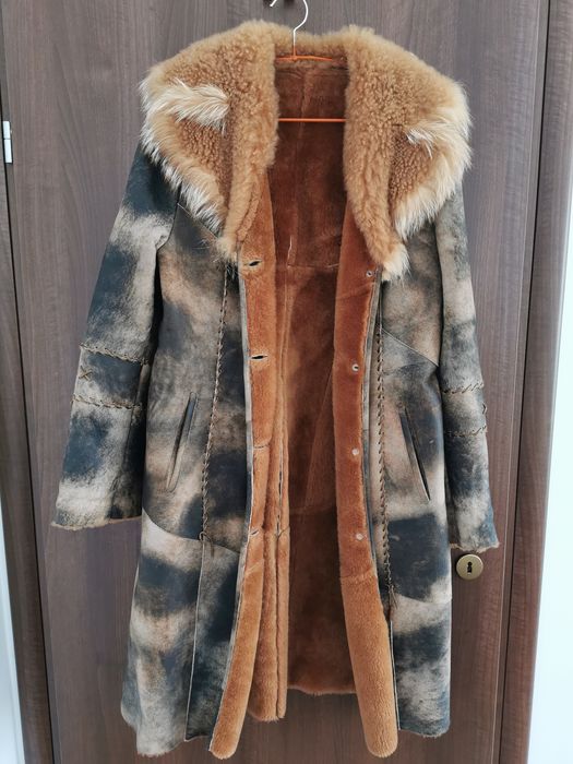 Cojoc dama piele si blana naturala