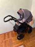 Carucior 3 in 1 cu Isofix, culoare cafea cu lapte
