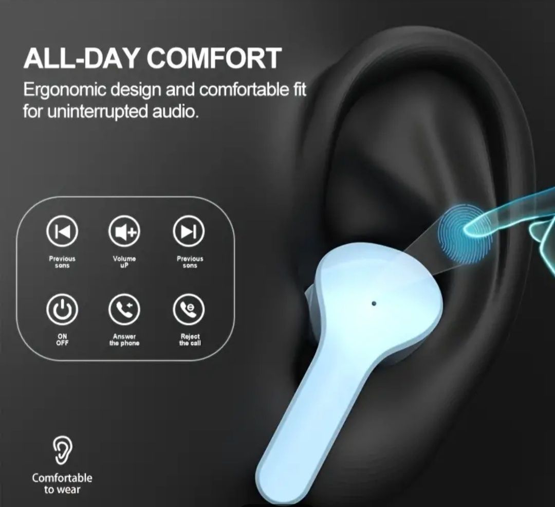 Безжични слушалки bluetooth слушалки