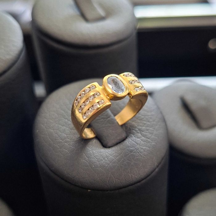 ( B30736.1 / Ag28 Doi Baieti ) Inel Aur 18K - 5.68 grame / 2798 lei