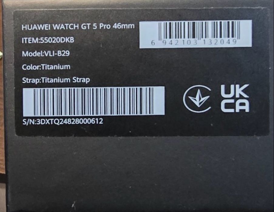 Huawei watch Gt 5 pro.От 16.11.24-Виваком.Без документи.