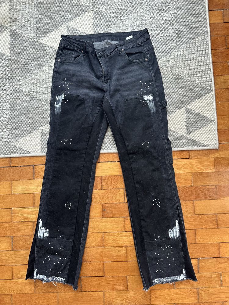Flared jeans art splash