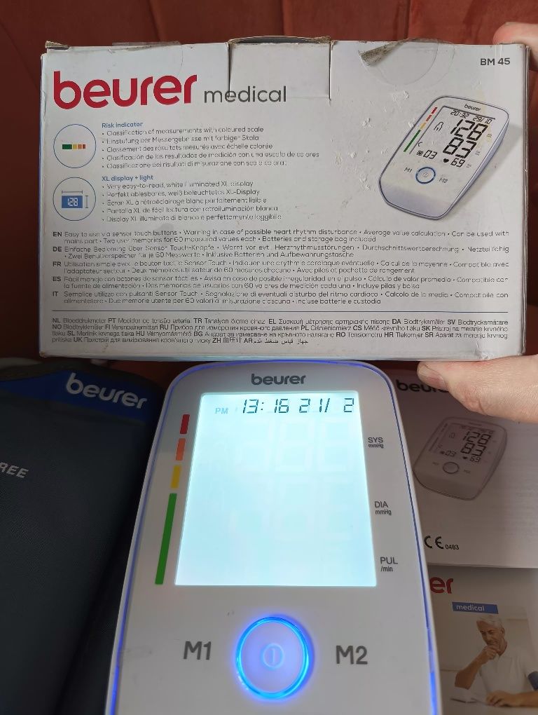Tensiometru electronic digital automat Beurer,nou în cutie cu acte