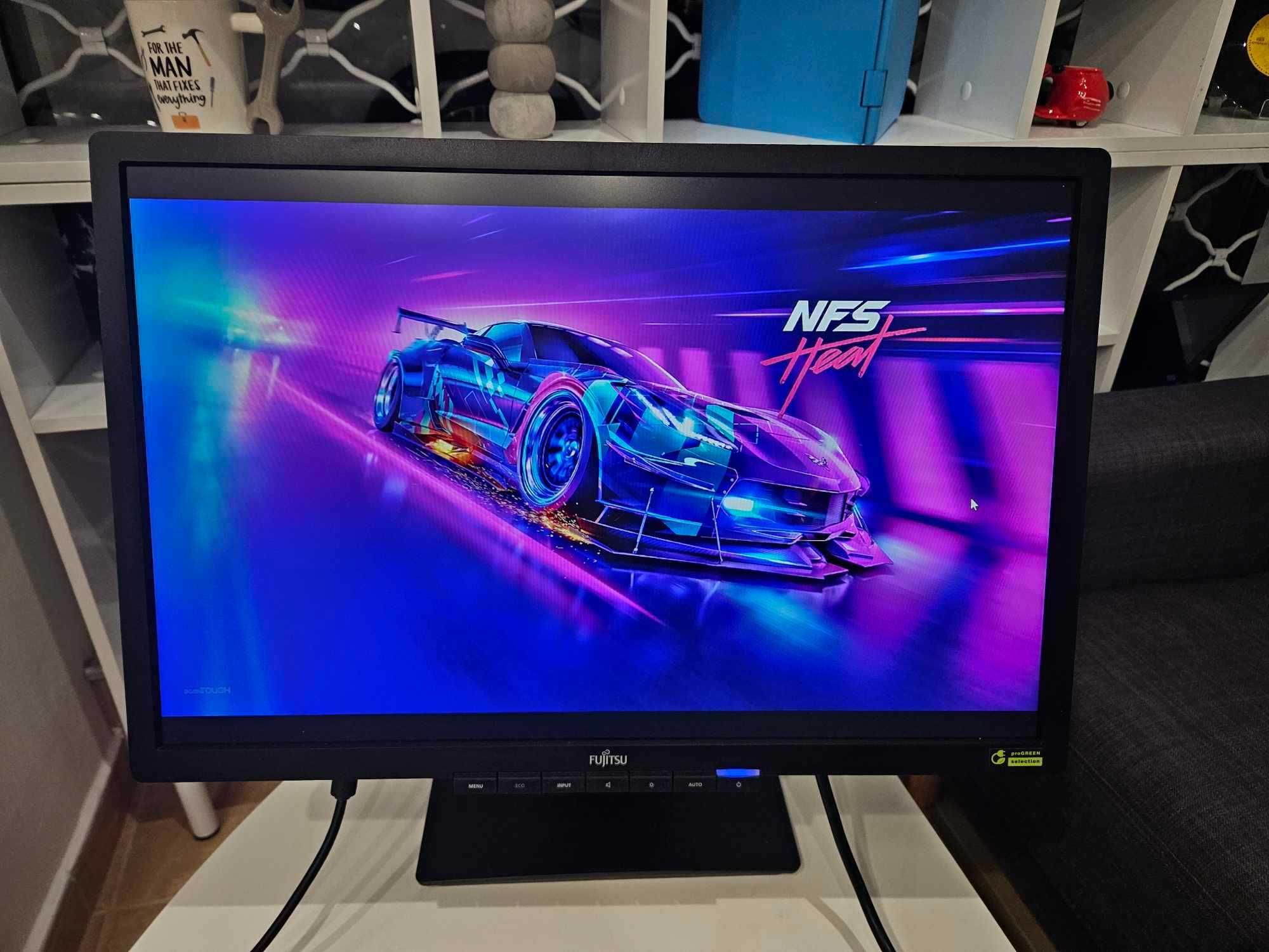 +Гаранция! Монитор Fujitsu B22W-6 LED 22" инча + кабели