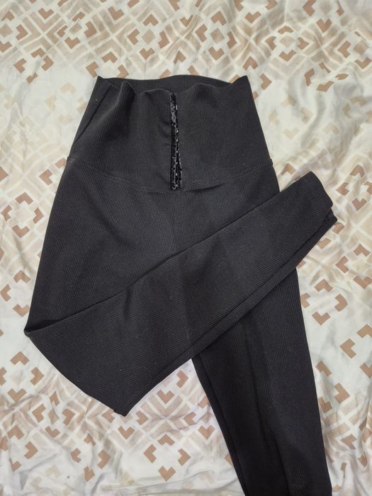 Черен клин с висока талия