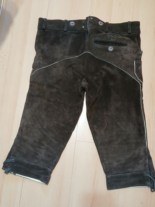 Pantaloni Oktoberfest Nr.50 bavarezi piele vintage