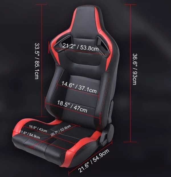 Спортни седалки кожа 2бр. в к-т