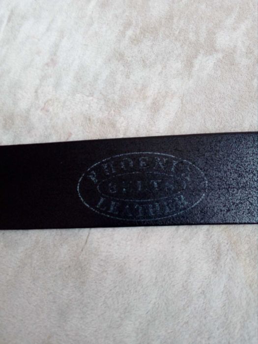 мъжки черен кожен колан